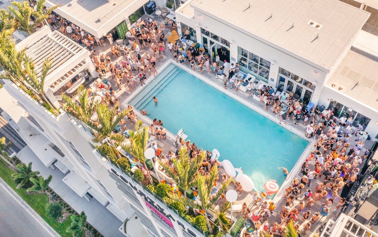Rooftop pool